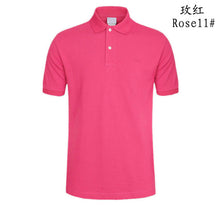 Load image into Gallery viewer, Men Summer Polo Shirt 2019 Brand Men's Fashion Cotton Short Sleeve Polo Crocodile Shirts Male Solid Jersey Breathable Tops Tees