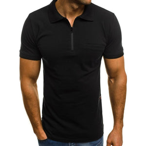 2019 Summer Business Casual Men Polo Shirt Solid Short Sleeve Man Polo Shirts Fashion Streetwear Male Top Tees Dropshipping