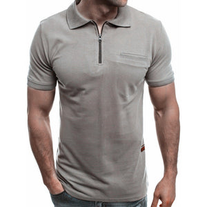 2019 Summer Business Casual Men Polo Shirt Solid Short Sleeve Man Polo Shirts Fashion Streetwear Male Top Tees Dropshipping